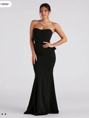 Windsor | Dresses | Windsor Kaia Strapless High Slit Formal Dress | Poshmark
